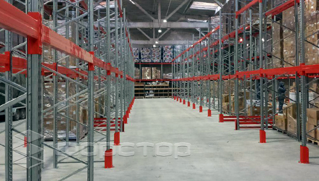 A total of 110 pallet sections have been installed