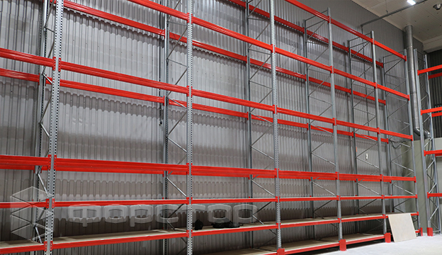 Shelf storage area on combined racks 142.6 m²