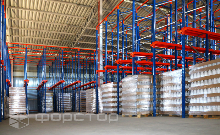 Design of the entry rack in a warehouse in the Dnieper