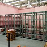 Electronics warehouse racks
