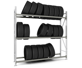 Racks for tires and wheels