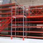 Two-tier warehouse mezzanine