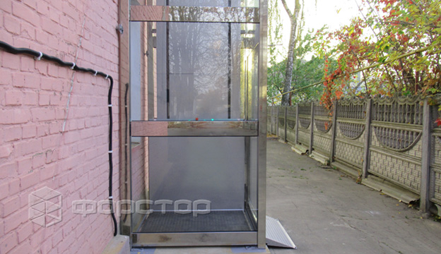 3-sided shaft lining — tempered glass