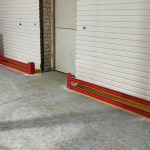 Proper installation of wall guards protects the wall cladding