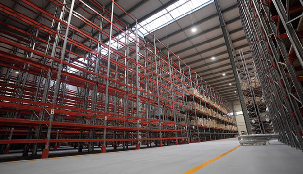 The height of the combined Profi racking is 11 meters