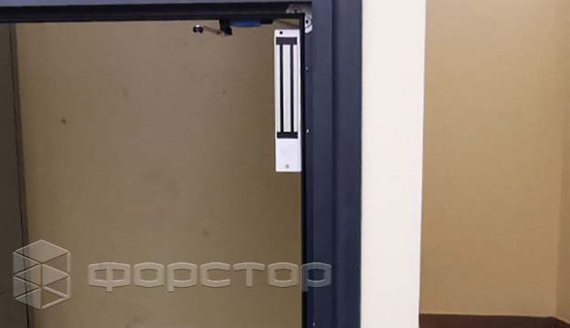 Magnetic locks with door control sensors