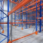 Zoning of the warehouse area with a rack safety fencing