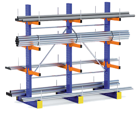 Double sided cantilever racks