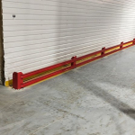 Protecting walls when moving loading equipment