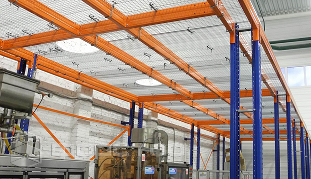 Ceilings made of welded decking can withstand loads of up to 1.8 tons per 1 sq. M.