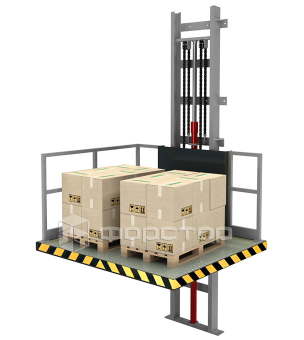 Вантажний консольний ліфт на склад або виробництво
